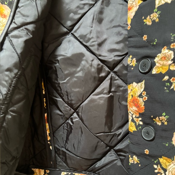 Zara Black Floral Jacket - Picture 8 of 10